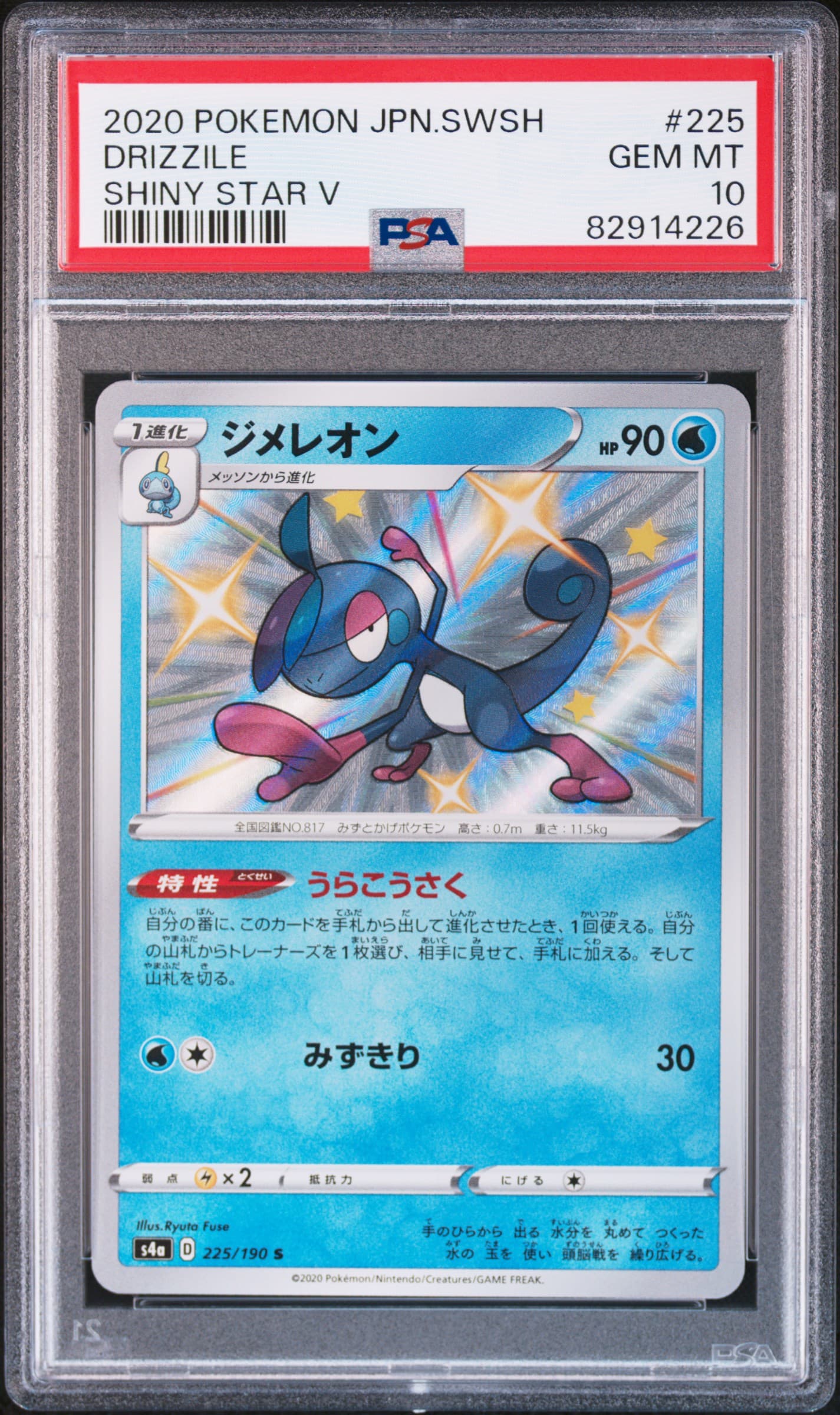 DRIZZILE - SHINY STAR V · PSA GEM MT 10