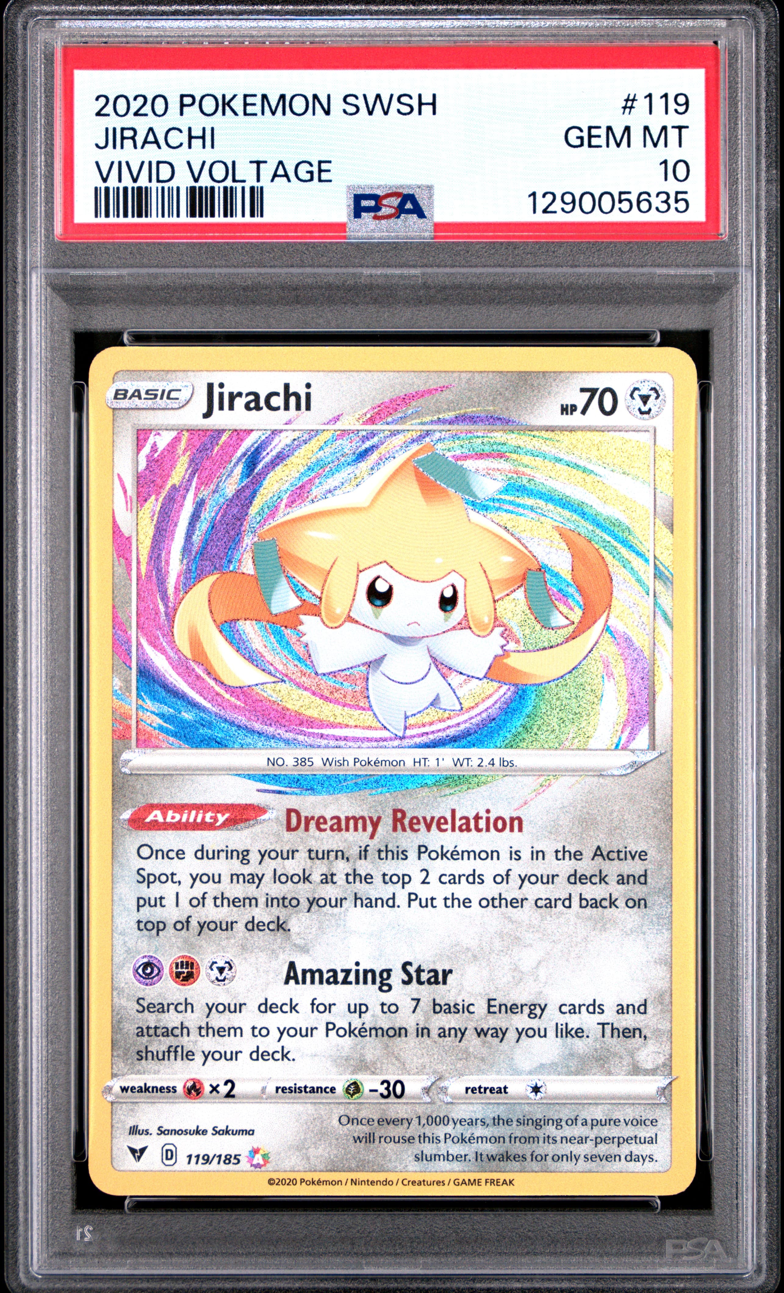 JIRACHI - VIVID VOLTAGE · PSA GEM MT 10